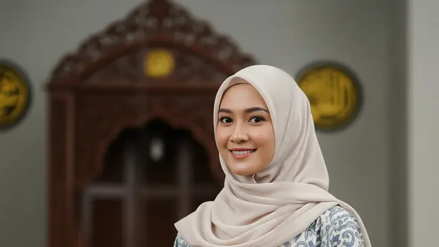 Model Gamis Batik untuk Seragam Pengajian