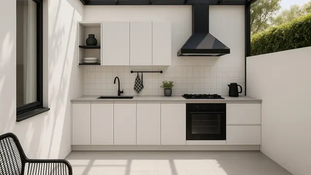 Model Dapur Semi Outdoor Belakang Rumah 2025/Ilustrasi AI