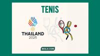 SEA Games 2025, cabang tenis. (Bola.com/Wiwig Prayugi)