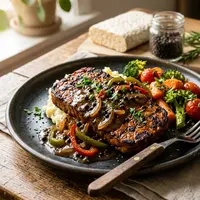 Resep Steak Tempe Saus Lada Hitam ala Restoran yang Mudah Dibuat di Rumah (AI Generated)