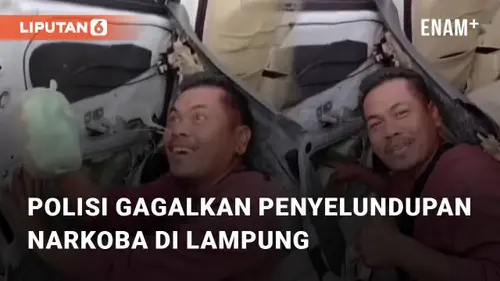 VIDEO: Viral Detik-detik Polisi Gagalkan Penyelundupan Narkoba di Lampung Selatan