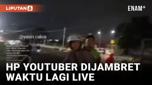 VIDEO: Lagi Asyik Live, HP YouTuber Yasin Cakra Dirampas Jambret di Perlintasan Kereta Senen