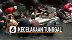Kecelakaan tunggal terjadi di Minahasa Selatan, Sulawesi Utara. Ketika keluar dari mobil, korban menemukan mobil lain yang diduga juga jatuh ke jurang.