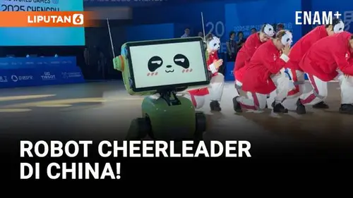 Robot Berwajah Panda Jadi Pemandu Sorak di China