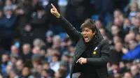 Pelatih Chelsea, Antonio Conte lahir di Lecce , Italia 31 Juli 1969 dan melakukan debut bersama The Blues di Premier League pada 15 August 2016 saat melawan West Ham United. (AFP/Anthony Devlin)