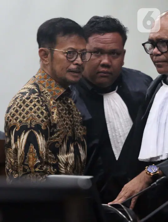 Syahrul Yasin Limpo juga dituntut membayar uang pengganti sesuai jumlah yang diterimanya, yakni Rp 44,2 miliar dan USD 30 ribu. (Liputan6.com/Angga Yuniar)