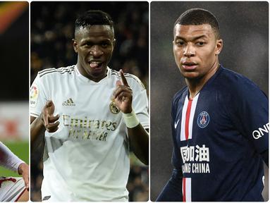 Talenta-talenta muda sepak bola terus hadir, bahkan beberapa pemain muda tersebut dilabeli sebagai penerus Cristiano Ronaldo. Berikut pemain muda yang dianggap sebagai penerus Cristiano Ronaldo. (kolase foto AFP)