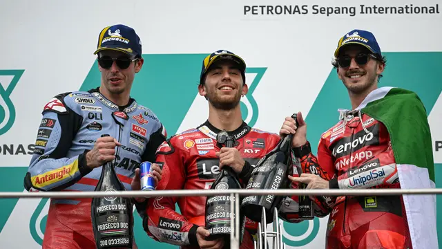 Podium Main Race MotoGP Malaysia 2023