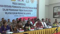 Enam lembaga negara menggelar pelatihan bersama peningkatan kapasitas penegak hukum dalam penanganan tindak pidana korupsi di Kota Bogor, Senin (23/5/2016). (Liputan6.com/Achmad Sudarno)