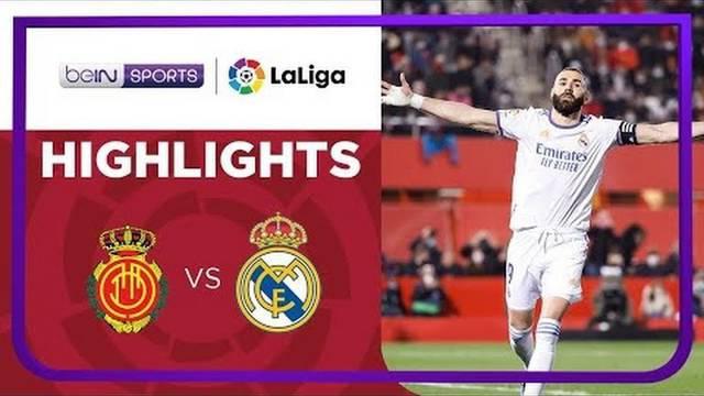 Berita video highlights laga pekan ke-28 Liga Spanyol (LaLiga) 2021/2022, Mallorca vs Real Madrid, di mana Karim Benzema terus menunjukkan keganasannya, Selasa (15/3/2022) dinihari WIB.