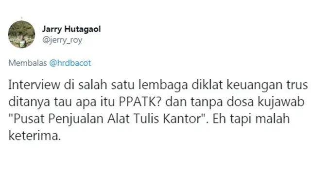 8 Pengalaman Kocak Netizen saat Interview Ini Bikin Tepuk Jidat