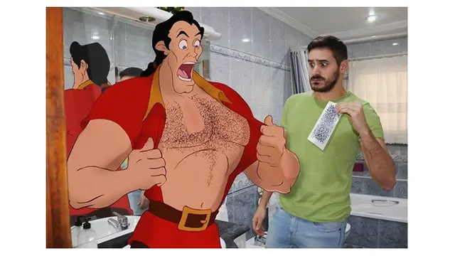 Bak Tinggal Bersama, 7 Editan Foto Pria dengan Karakter Disney Ini Jadi Sorotan