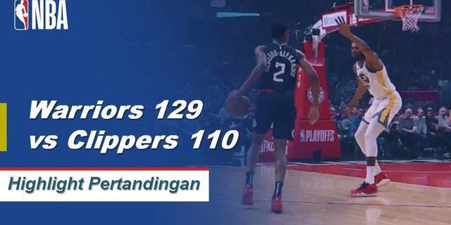 Cuplikan Pertandingan NBA  : Warriors 129 vs Clippers 110