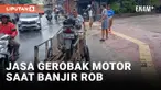 Jasa Gerobak Motor Laris Manis Imbas Banjir Rob Jakarta Utara