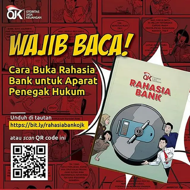 OJK penerbitan panduan cara membuka rahasia bank untuk aparat penegak hukum. Melalui panduan ini, OJK membeberkan bagaimana alur prosedur permintaan rahasia bank.