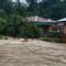 Banjir di Kabupaten Tapanuli Utara Sumatera Utara (Sumut). (Antara/Pusdalops Sumut)