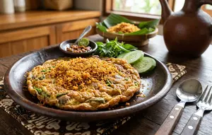 Resep Telur Dadar Serundeng Gurih Renyah Anti Gagal