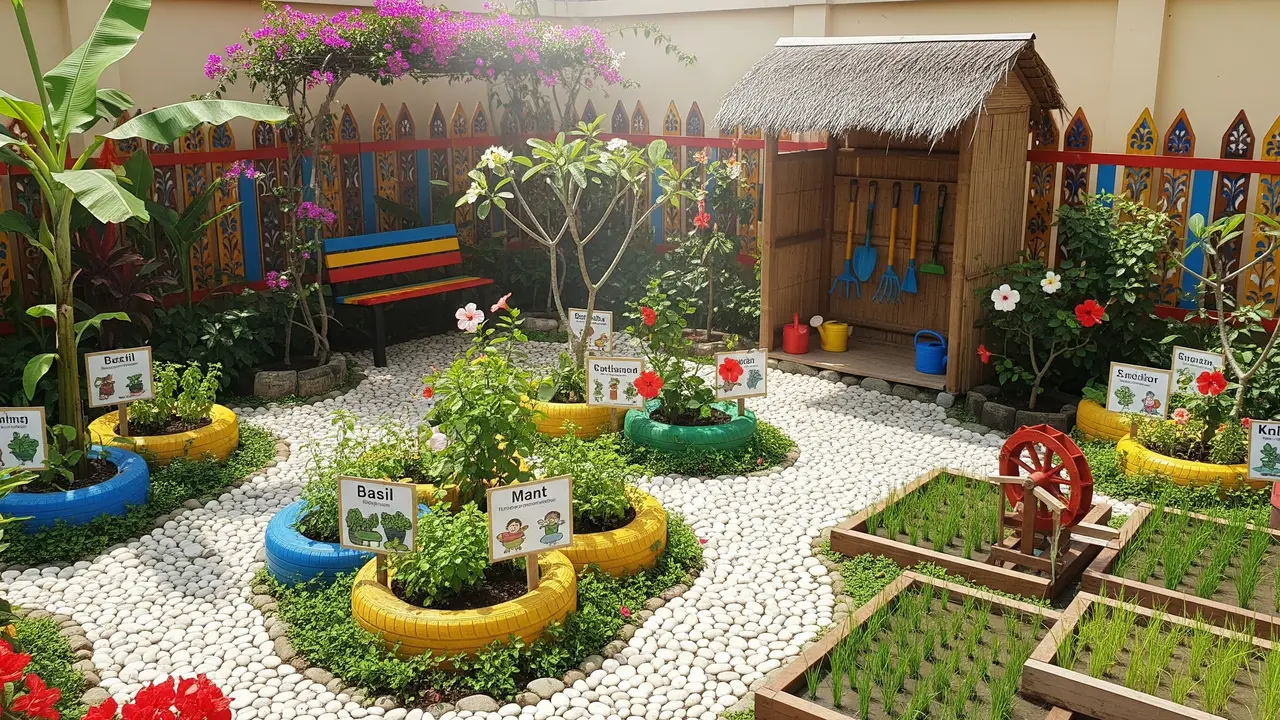 Model Kebun Mini untuk Anak-anak Belajar Berkebun di Rumah