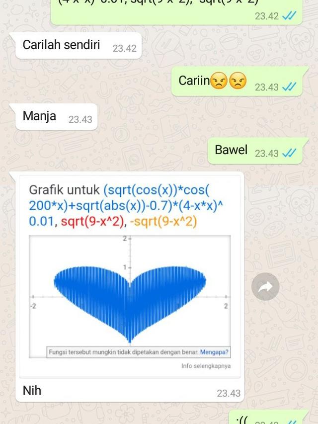 6 Chat Nyatakan Cinta Lewat Rumus Matematika Ini Bikin Senyum Sambil Mikir