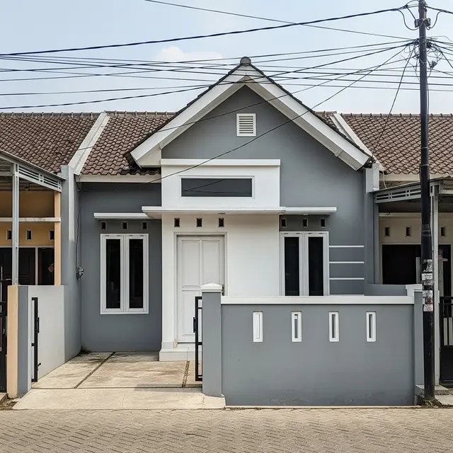 9 Model Rumah Sederhana Warna Abu-abu