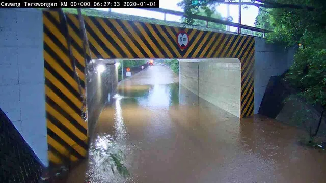 Banjir di underpass Cawang, Jakarta Timur