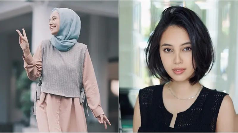 Potret Anggika Bolsterli Kenakan Hijab Curi Perhatian