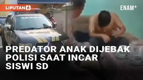 VIDEO: Predator Anak Dijebak Polisi Saat Incar Siswi SD di Serang, Keberanian Korban Tuai Pujian