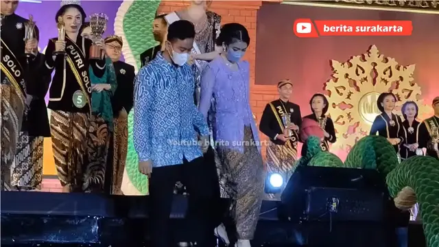6 Potret Selvi Ananda dan Gibran Rakabuming di Final Pemilihan Putra Putri Solo 2022