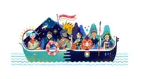 Seniman Asal Bandung Rancang Google Doodle HUT ke-72 RI