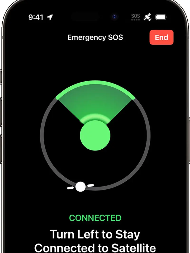 Emergency SOS via Satellite feature on iPhone 14