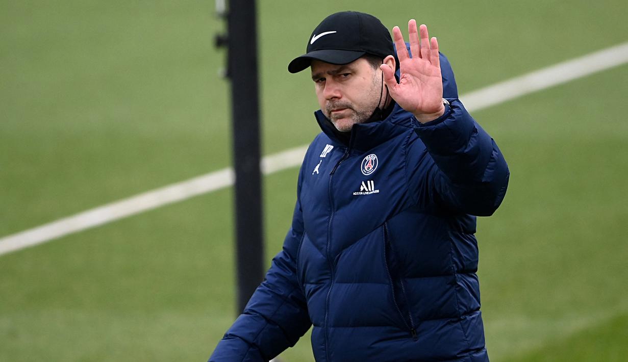 Pergantian pelatih kepala Paris Saint-Germain di musim panas ini ternyata jadi kenyataan. PSG resmi mengumumkan bahwa mereka berpisah dengan Mauricio Pochettino. (AFP/Franck Fife)