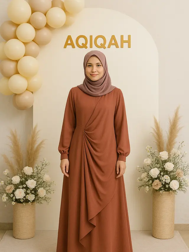 Model Gamis untuk Acara Aqiqah (Foto: ChatGPT)