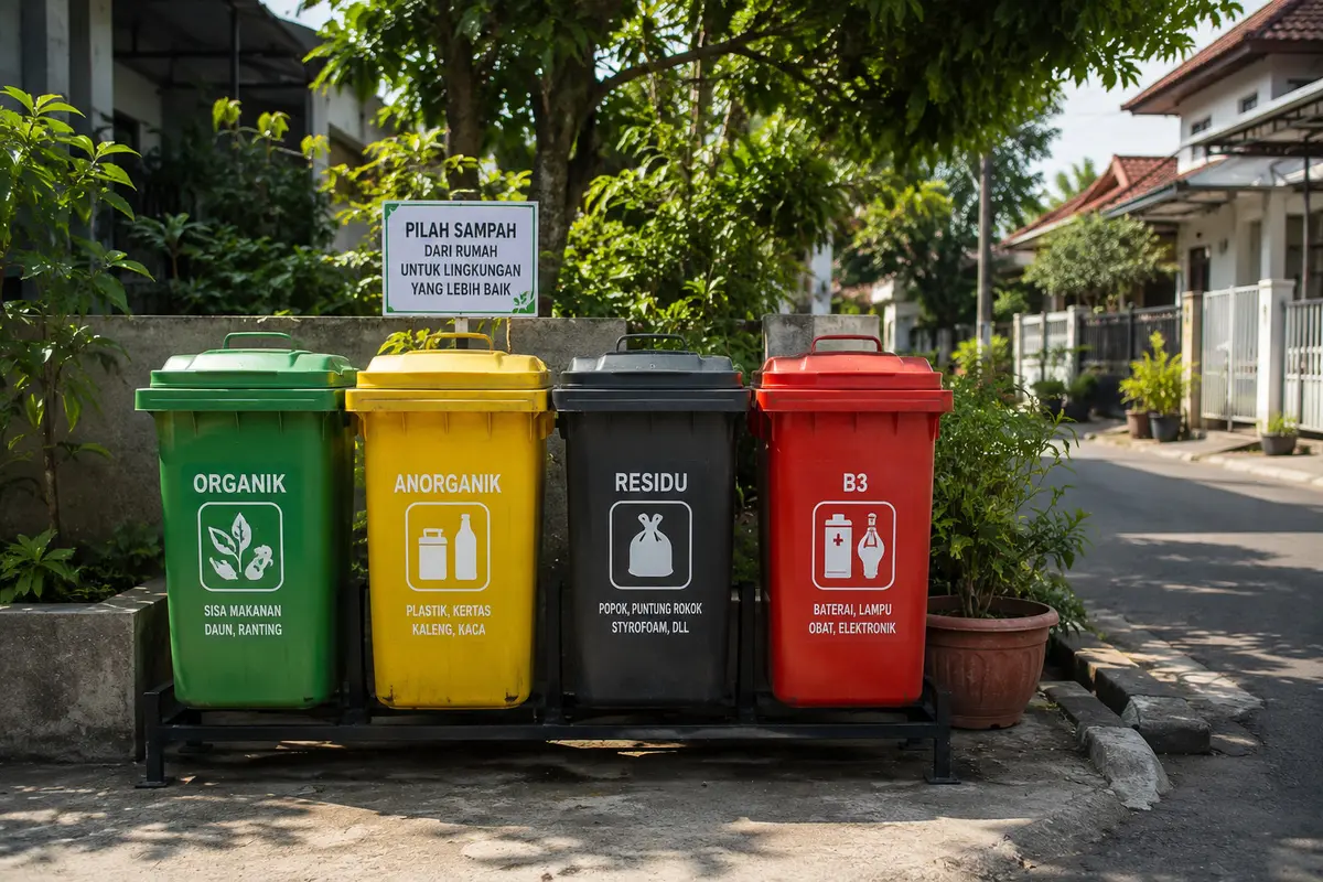 Tong Sampah Terpilah di Lingkungan Permukiman