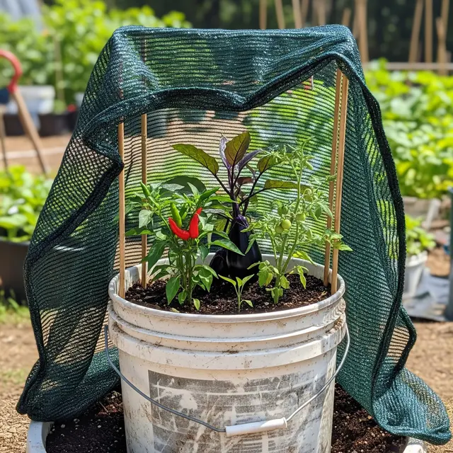 Desain Kebun Sayur di Ember Cat Bekas, Tahan Hujan dan Ramah Lingkungan (AI)