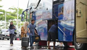 Kementerian Perhubungan (Kemenhub) mencatat pengguna angkutan umum naik 4,85% pada libur Natal 2025 dan Tahun Baru 2026 (Nataru). (Foto: Kemenhub)