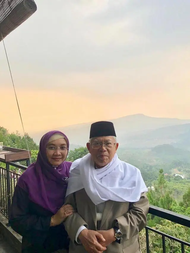 Potret kebersamaan Ma'ruf Amin dan Wury Estu Handayani