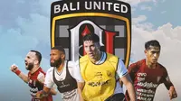 Bali United - Elias Dolah, Sidik Saimima, Ilija Spasojevic, Jefferson de Assis (Bola.com/Adreanus Titus)