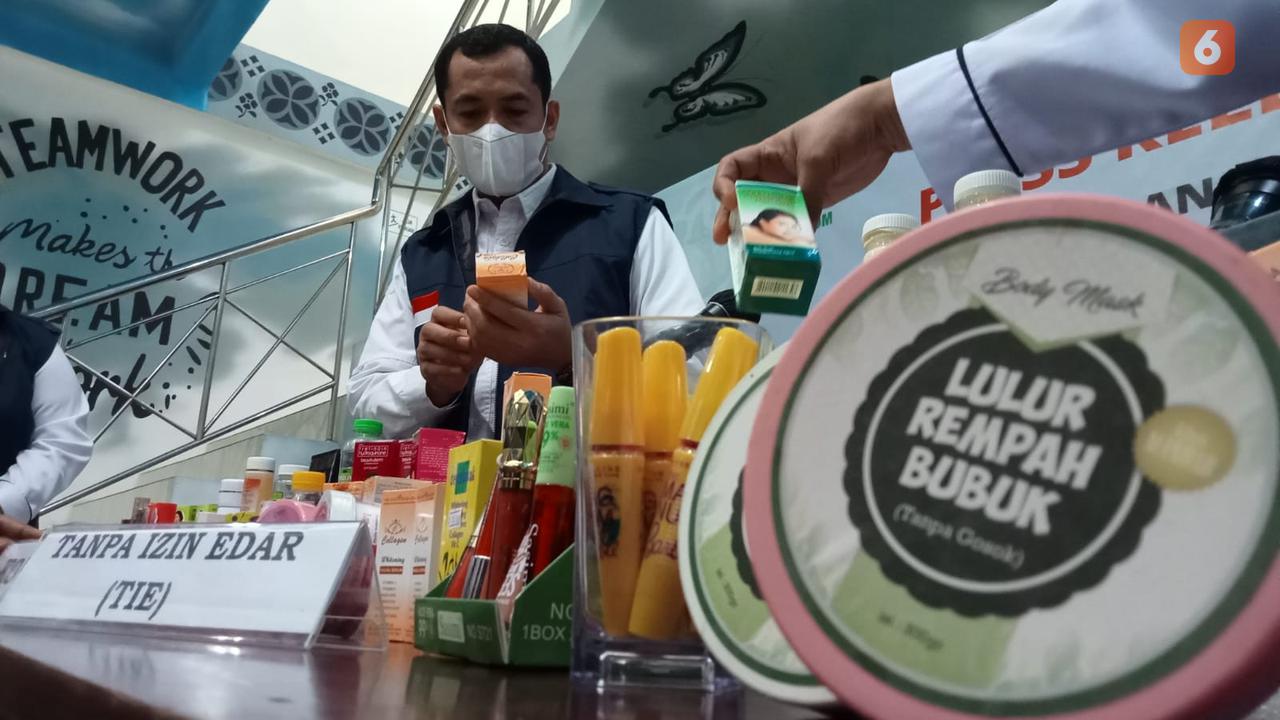 produk kosmetik ilegal sitaan BPOM Palu