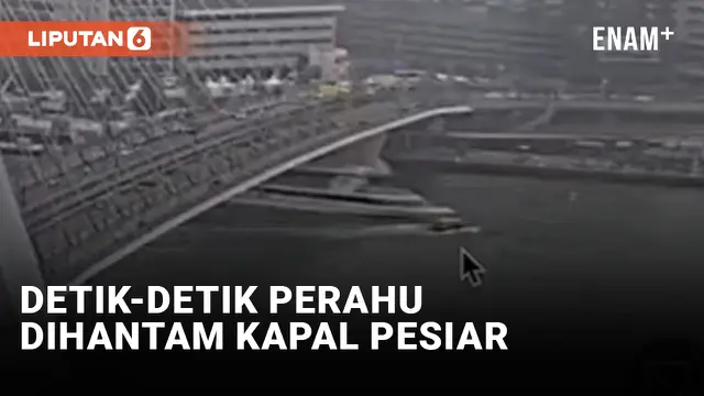 Ngeri! Kapal Pesiar Mewah Tabrak Perahu Hingga Karam