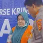 Tersangka korupsi di RSUD Bangkinang yang ditahan oleh penyidik Polda Riau. (Liputan6.com/M Syukur)
