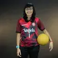 Kiper Jaya Kencana Angels, Citra Adisti berpose usai wawancara di Studio Liputan6.com, Jakarta, Kamis (1/9). Di final AFF Futsal Antarklub 2016 Citra Adisti tampil gemilang menggagalkan dua dari enam eksekutor Khon Kaen.  (Liputan6.com/Helmi Fithriansyah)