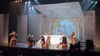 Pementasan wayang orang dengan lakon Smaratapa di Gedung Pewayangan Kautaman, Jakarta, 16 Desember 2018. (Liputan6.com/Asnida Riani)