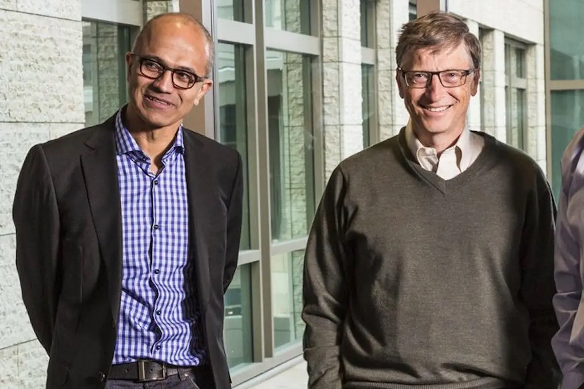 Satya Nadella dan Bill Gates
