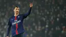  Zlatan Ibrahimovic haus akan gelar Liga Champion, hal ini membuat rumor bahwa pemain 34 tahun ini menjadi incaran klub seperti, Chelsea, Manchester United, Arsenal, Manchester City, harga Ibrahimovic berkisar €15 juta (euro). (REUTERS/Gonzalo Fuentes)