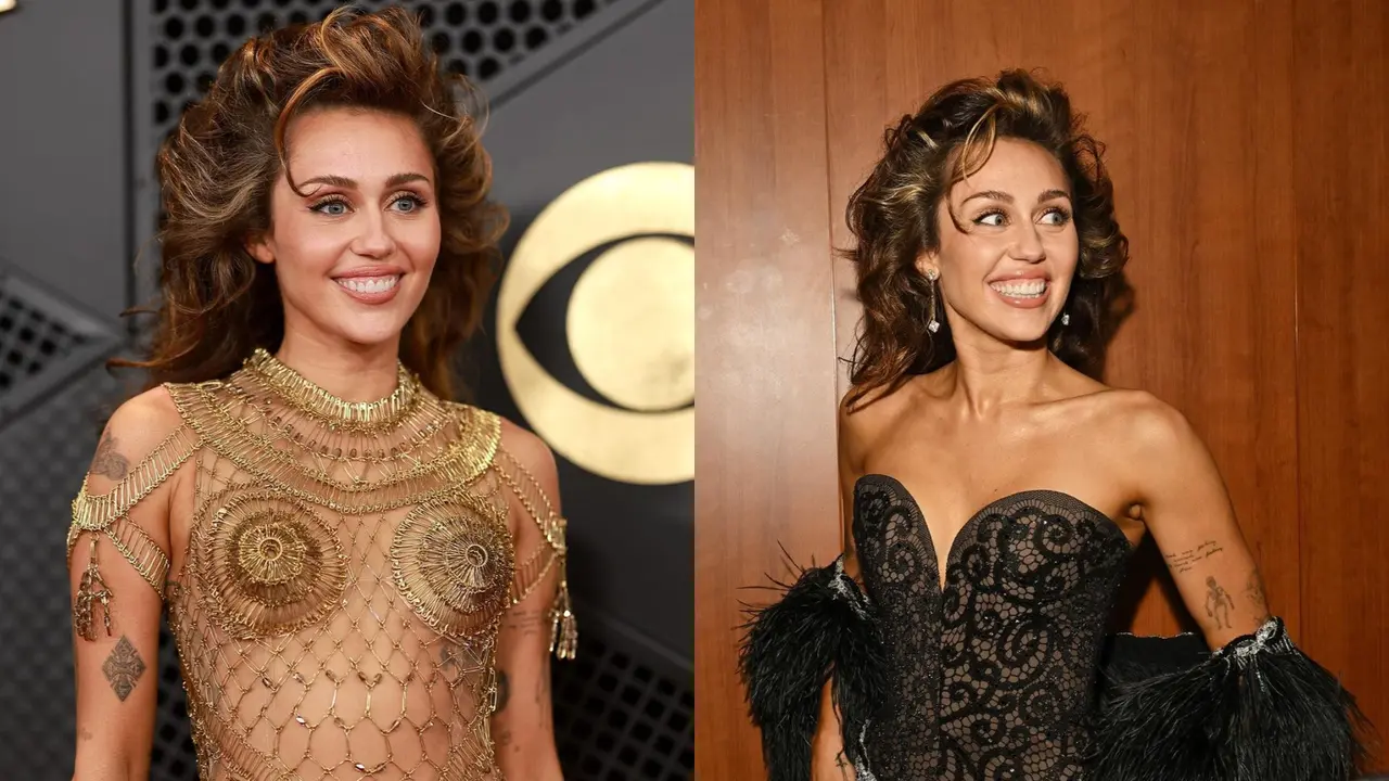 Miley Cyrus Tampil Nyentrik Saat Menang Grammy untuk Pertama Kali, Kenakan Gaun Peniti hingga Rambut Kesamber Listrik