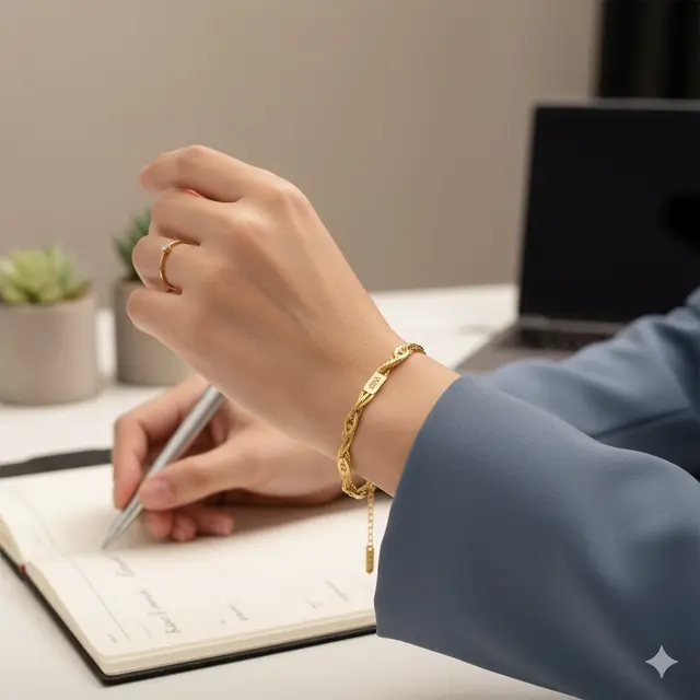 Model Gelang Emas 2 Gram 16K Rantai Tipis Minimalis