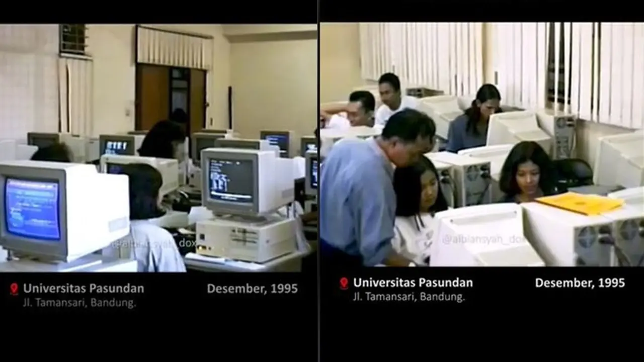 6 Potret Suasana Perkuliahan di Universitas Pasundan Pada 1995, Pakai Komputer Disket