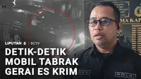 Masih soal insiden di jalanan. Meluncur tidak terkendali, sebuah mobil menabrak gerai es krim hingga porak-poranda. Di lokasi lain, ada sebuah truk pengangkut bahan kimia yang melaju di jalur penyelamat akibat rem blong.