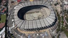 Pemandangan udara Stadion Azteca di Mexico City pada 28 Oktober 2025. (Carl de Souza / AFP)