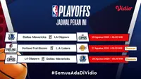 Jadwal Playoff NBA pekan ini di Vidio. (Sumber: Vidio)